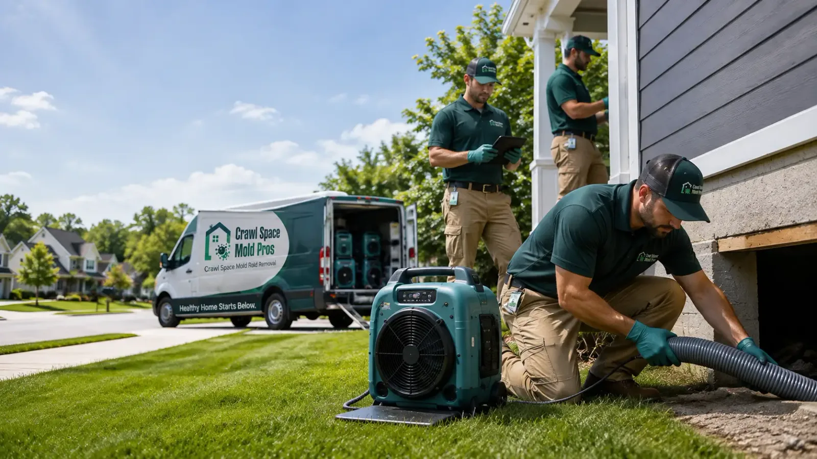 Crawl Space Mold Removal in Milford, IL